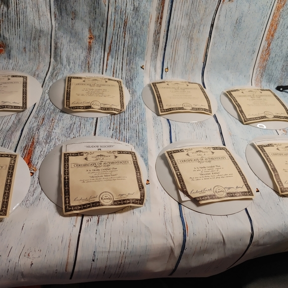 8 Bradex 9" Plates The Garden Secrets - Picture 10 of 16